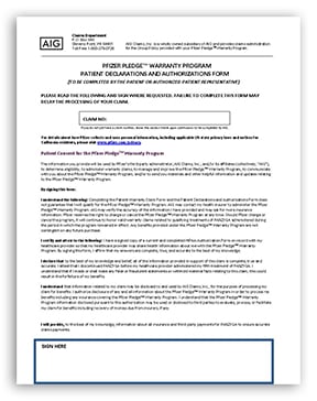 Patient Declarations and Authorizations Forms