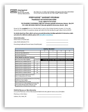 Pharmacy Attestation Form