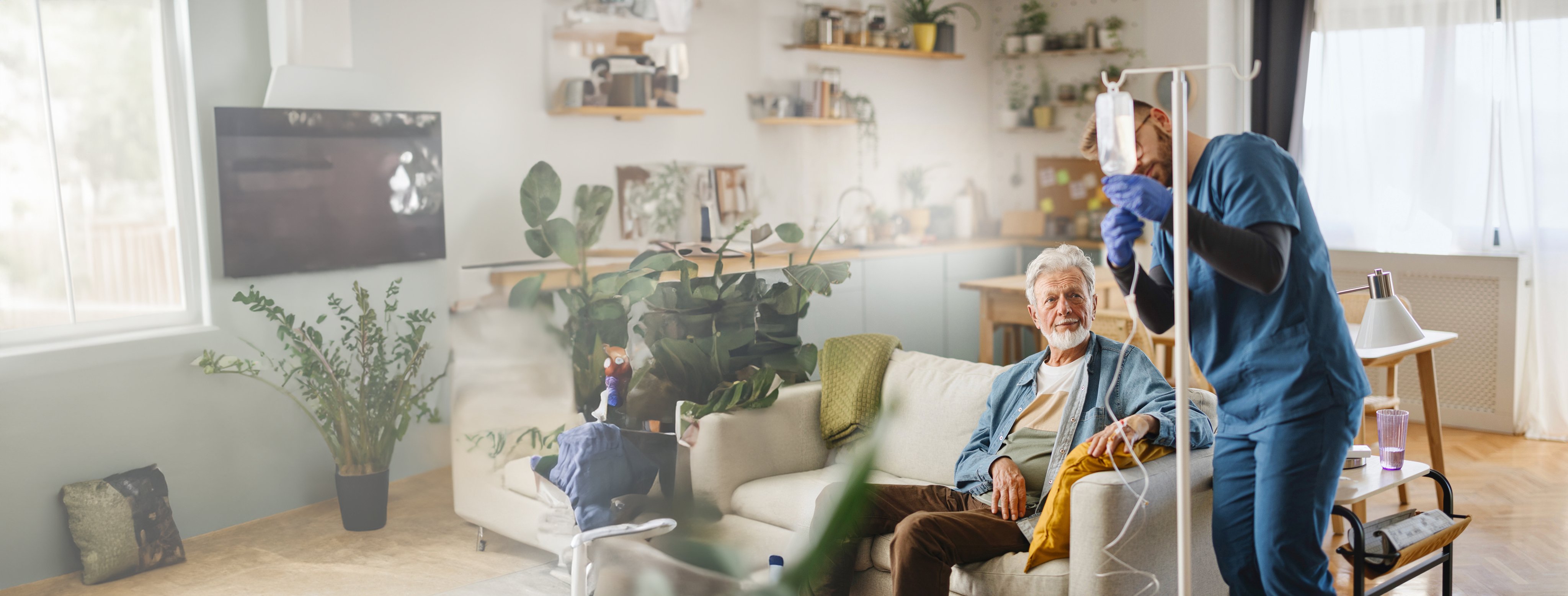 Healthcare provider with patient